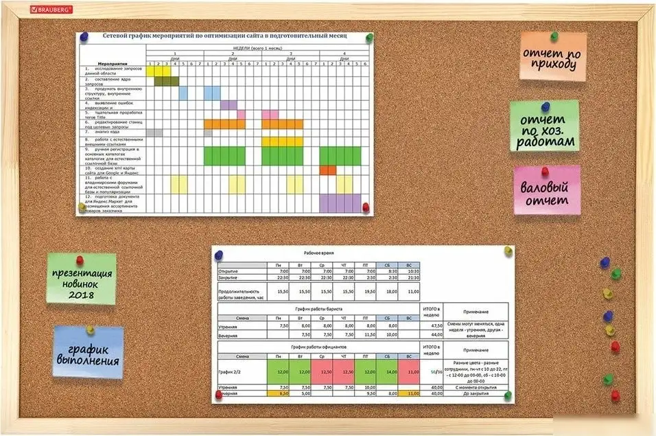 Офисная пробковая доска BRAUBERG 238311 – фото товара