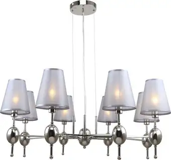 Подвесная люстра Escada Elegy 2106/8S E14*40W Nickel – изображение в каталоге