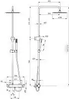 Душевая система Deante Cascada Abelia NAC 01QK - фото товара