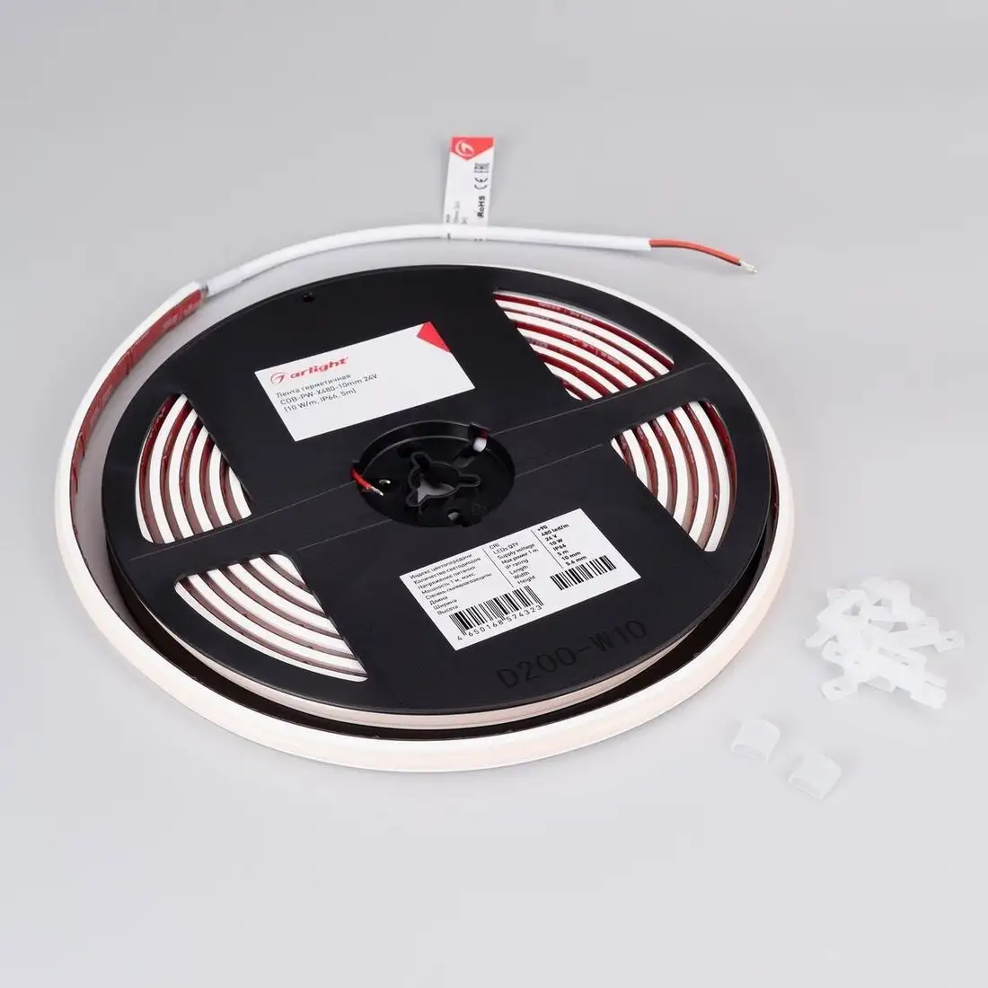 Светодиодная лента COB Arlight 10W/m 480Led/m CSP дневной белый 5M герметичная COB-PW-X480-10mm 24V Day4000 045863 – фото товара