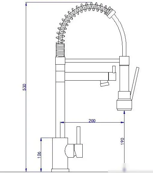 Смеситель Ekko E4802-7 - фото товара