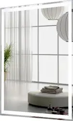 Пекам Зеркало Greta 60x100 greta-60x100dp (с подсветкой, сенсором на взмах руки и подогревом)