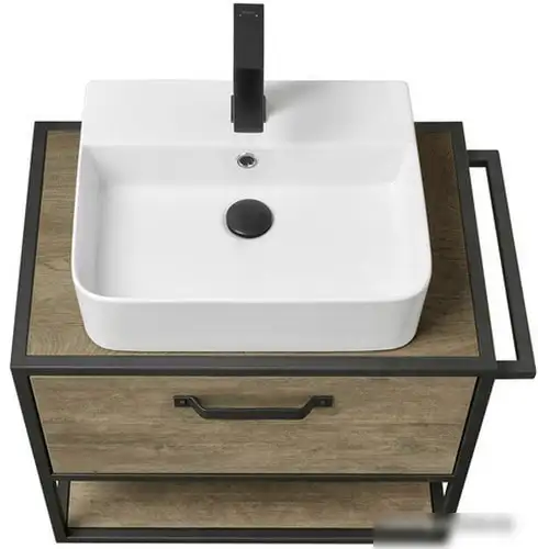 Акватон Тумба Фабрик 65 под умывальник Джой-3 (дуб кантри) – фото товара