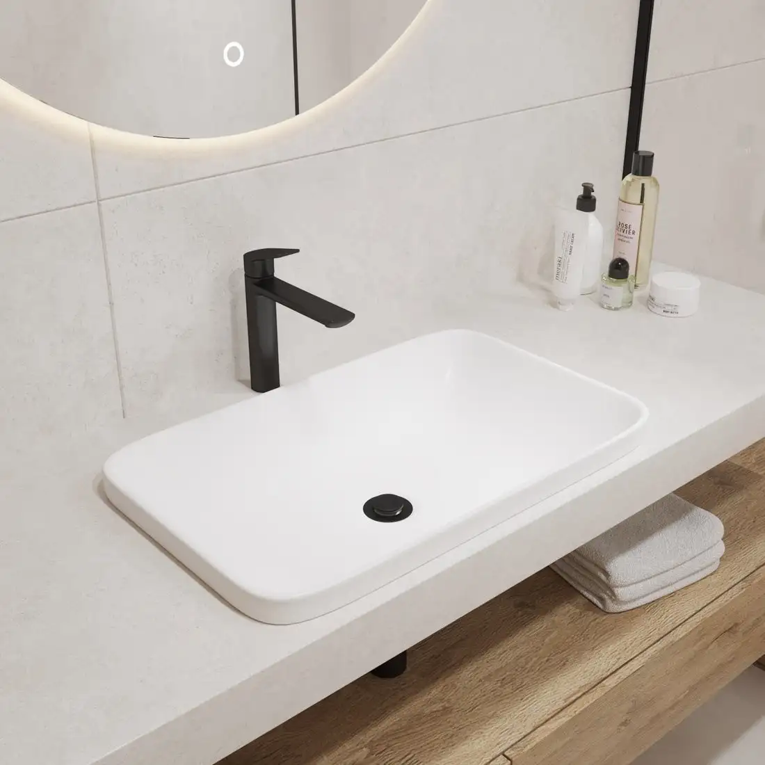 Умывальник Lauter 21370 + клапан 21190W - фото товара