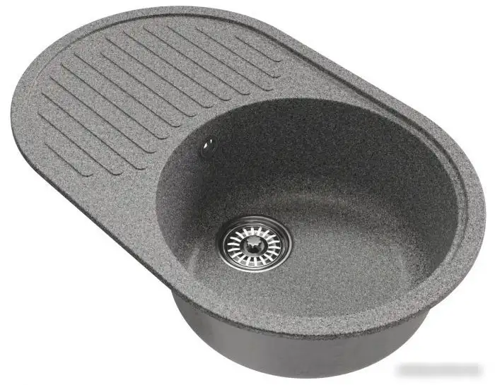 Кухонная мойка Mixline ML-GM16 551927 (темно-серый) - фото товара