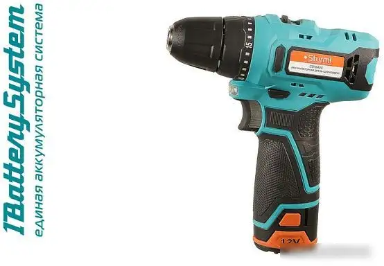 Дрель-шуруповерт Sturm CD1240C (с 2-мя АКБ, кейс) – фото товара