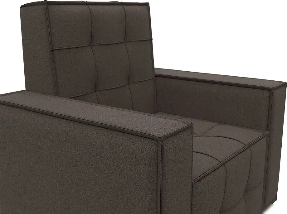 Интерьерное кресло Лига диванов Лига-067 132286 ( рогожка Амур 05 коричневый)