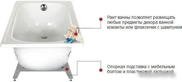 Ванна Antika А-70001 170x70 - фото товара