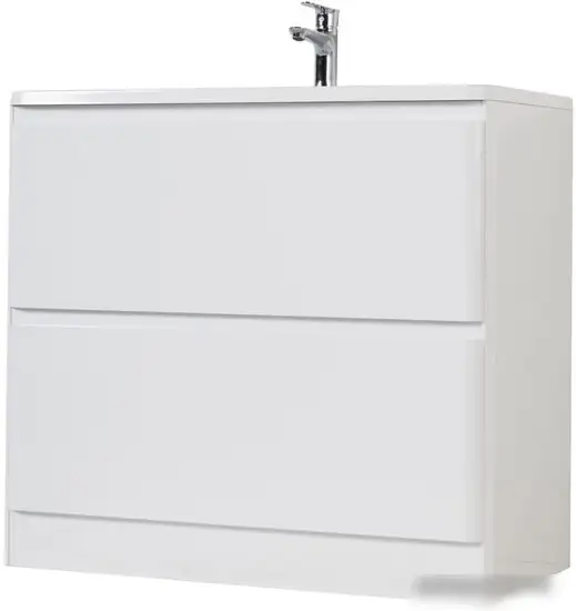 BelBagno Тумба под умывальник Albano-800-2C-PIA-BL (белый глянец) – фото товара