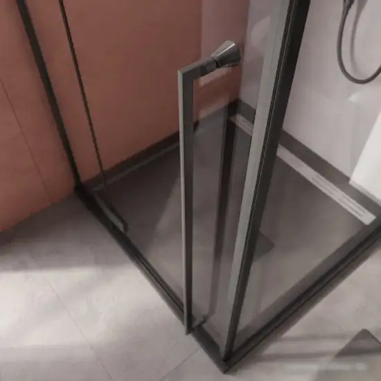 Душевой уголок Cezares LINER-A-1-90-C-NERO-L - фото товара