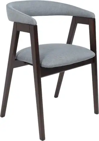 Стул с подлокотниками Оримэкс Лондон (серая рогожка Kiton 06/темный бук) – изображение в каталоге