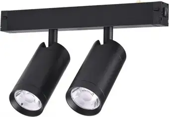 Трековый светильник AM Group Plain Cylinder AM590 2X10W 3000K BK – изображение в каталоге