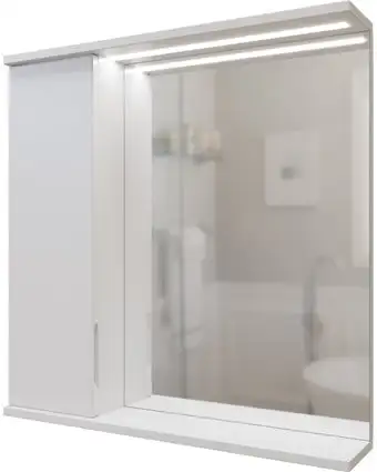 Mixline Шкаф с зеркалом для ванной Лайн 70 553015 (левый, с подсветкой) – изображение в каталоге