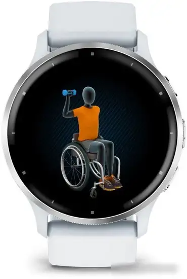 Умные часы Garmin Venu 3 (белый, с силиконовым ремешком) – фото товара