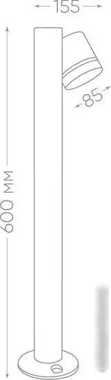 Садовый светильник Feron Рио DH1005 11710 – фото товара