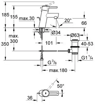 Смеситель Grohe Concetto 32204001 - фото товара