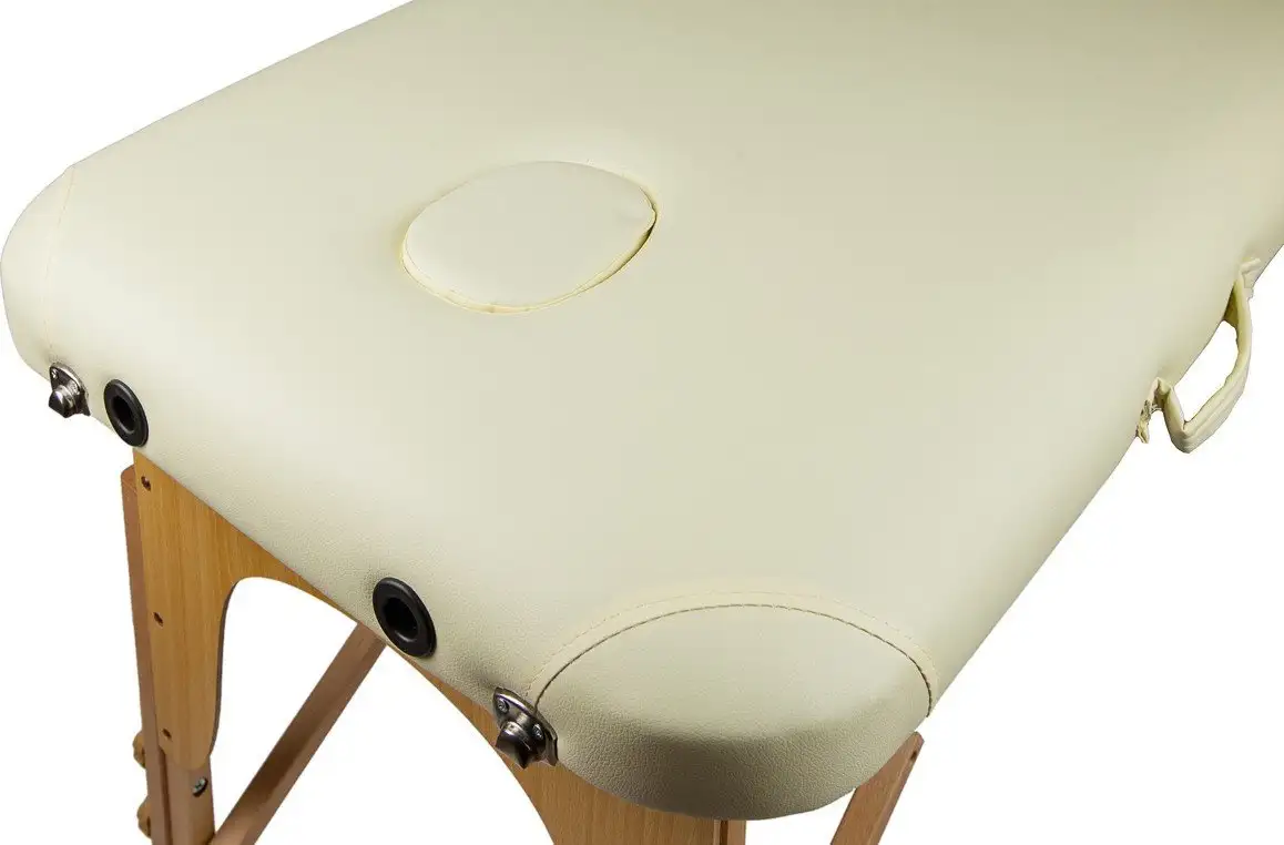 Массажный стол Atlas Sport складной 2-с деревянный 70 см (бежевый) – фото товара