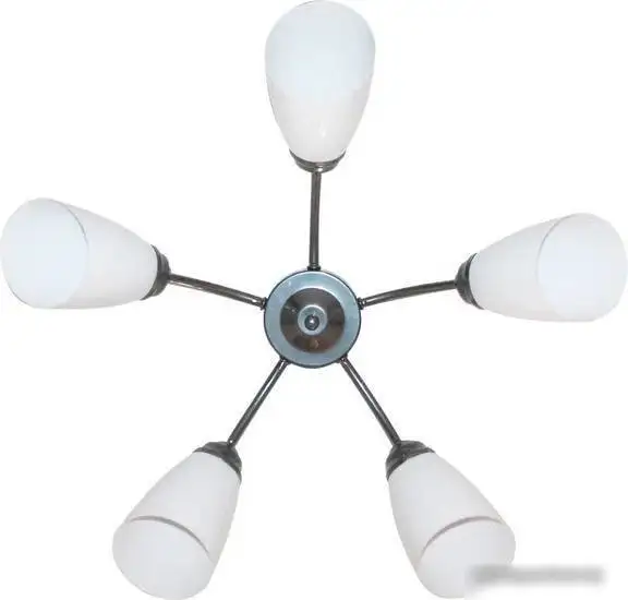 Припотолочная люстра Элетех Китти 151 НПБ 01-5х60-134 Е27 1005404453 (хром)