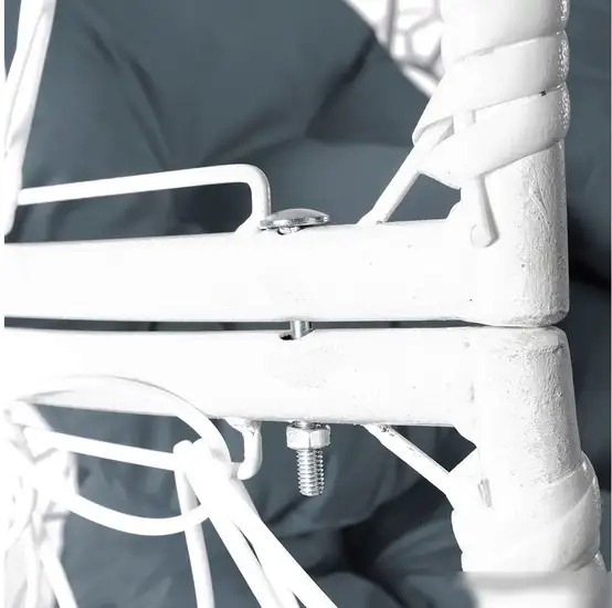 Кресло M-Group Апельсин 11520109 (белый ротанг/серая подушка) – фото товара