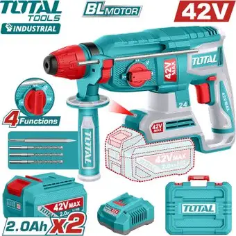 Перфоратор Total TRHLI422482 (с 2-мя АКБ, кейс) – изображение в каталоге