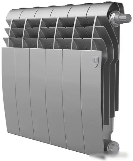 Биметаллический радиатор Royal Thermo BiLiner 350 Silver Satin VDR (6 секций) - фото товара