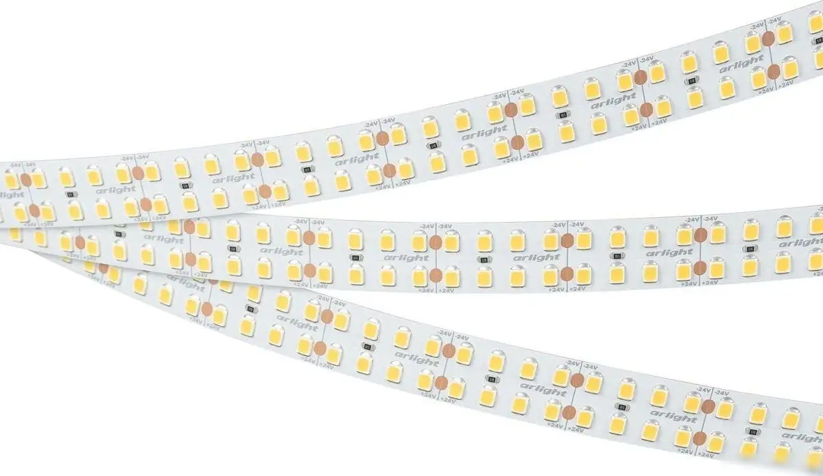 Светодиодная лента Arlight 4W/m 320Led/m 2835SMD теплый белый 5M RT-A320-15mm 24V Warm2400 044292 – фото товара