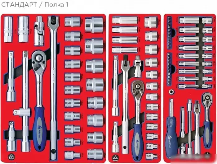 Универсальный набор инструментов Мастак 5-00186 (186 предметов) – фото товара