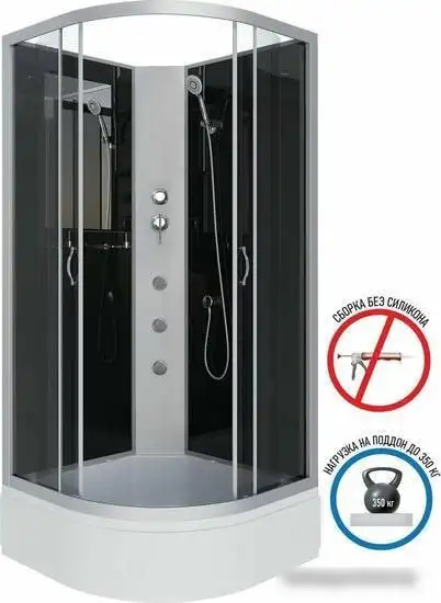 Душевая кабина Niagara NG-3501-14BKG 90x90 - фото товара