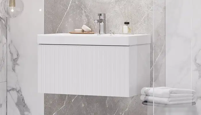 Velvex Тумба под умывальник Compo 700-0-1 tp.COM.9696.70.1Y (белый глянец) – фото товара