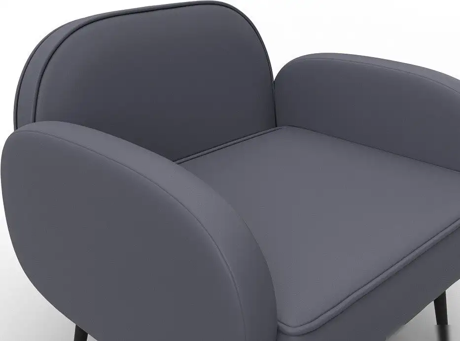 Интерьерное кресло Лига диванов Лига-086 132435 (экокожа Grifon 15 серый)