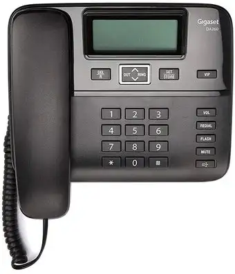 Проводной телефон Gigaset DA260 (черный) – изображение в каталоге