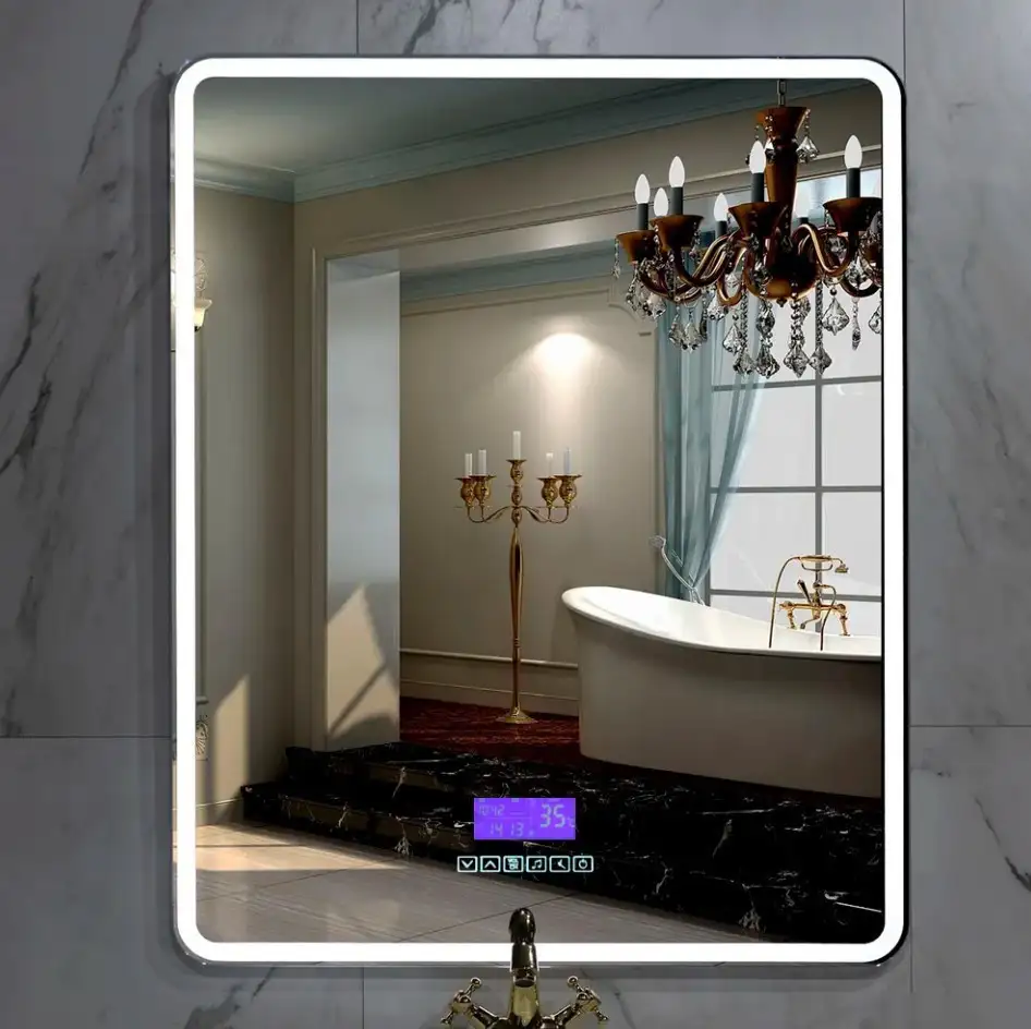 Пекам Зеркало Marta 1 60x80 marta1-60x80M (с подсветкой,с многофункциональной панелью) – фото товара