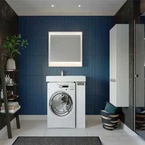 Акватон Шкаф-пенал Лондри 34 1A236203LH010 (белый) – фото товара