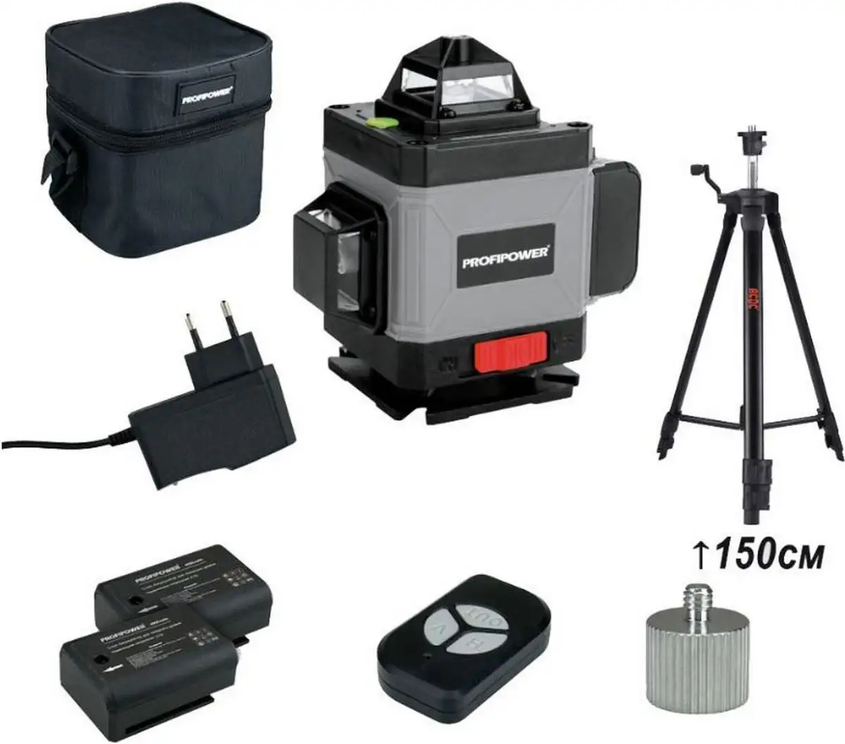 Лазерный нивелир Profipower NL-7016G + Штатив E0051 – фото товара