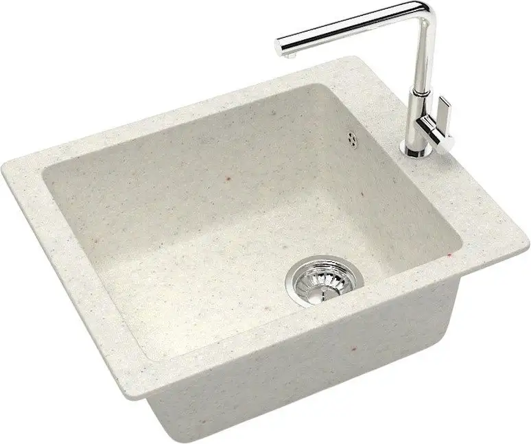 Кухонная мойка MARRBAXX Карельский камень модель 8/Q7 F008Q007 (белый/хлопок) - фото товара