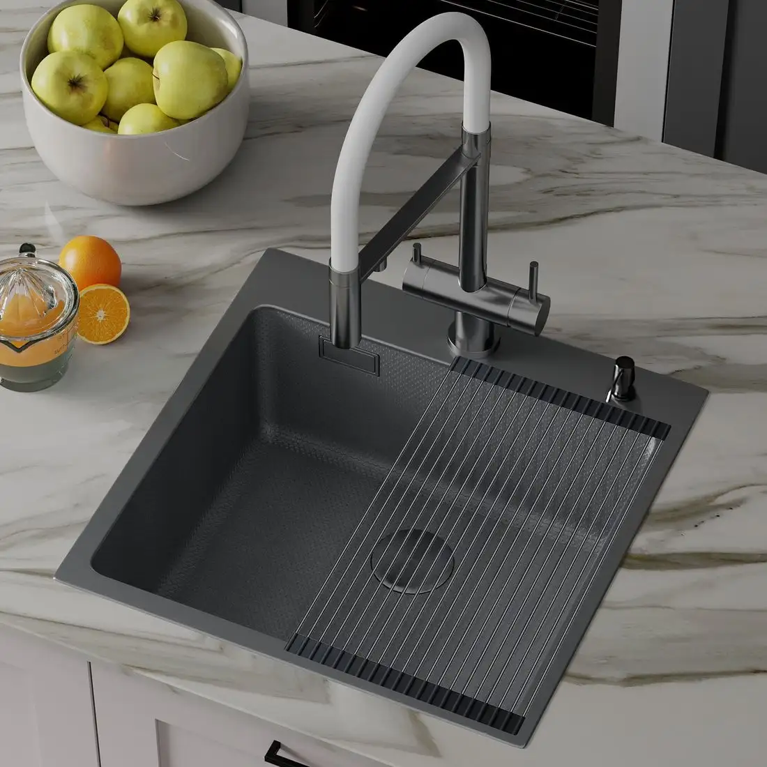 Кухонная мойка Roxen Snake 560220-45-BS - фото товара