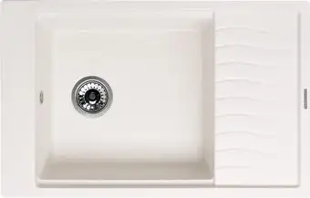 Кухонная мойка KUPPERSBERG Mila 1B1D White Alabaster - изображение в каталоге