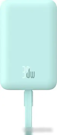Внешний аккумулятор Baseus Magnetic Fast Charge Power Bank Type-C Edition 30W 10000mAh (мятный) – фото товара