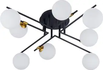 Подвесная люстра Arte Lamp Gemini A2243PL-8BK – изображение в каталоге