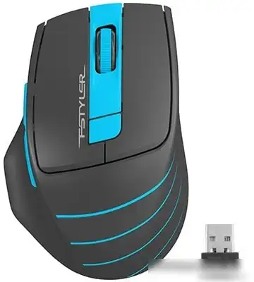 Мышь A4Tech Fstyler FG30S (черный/голубой) – фото товара