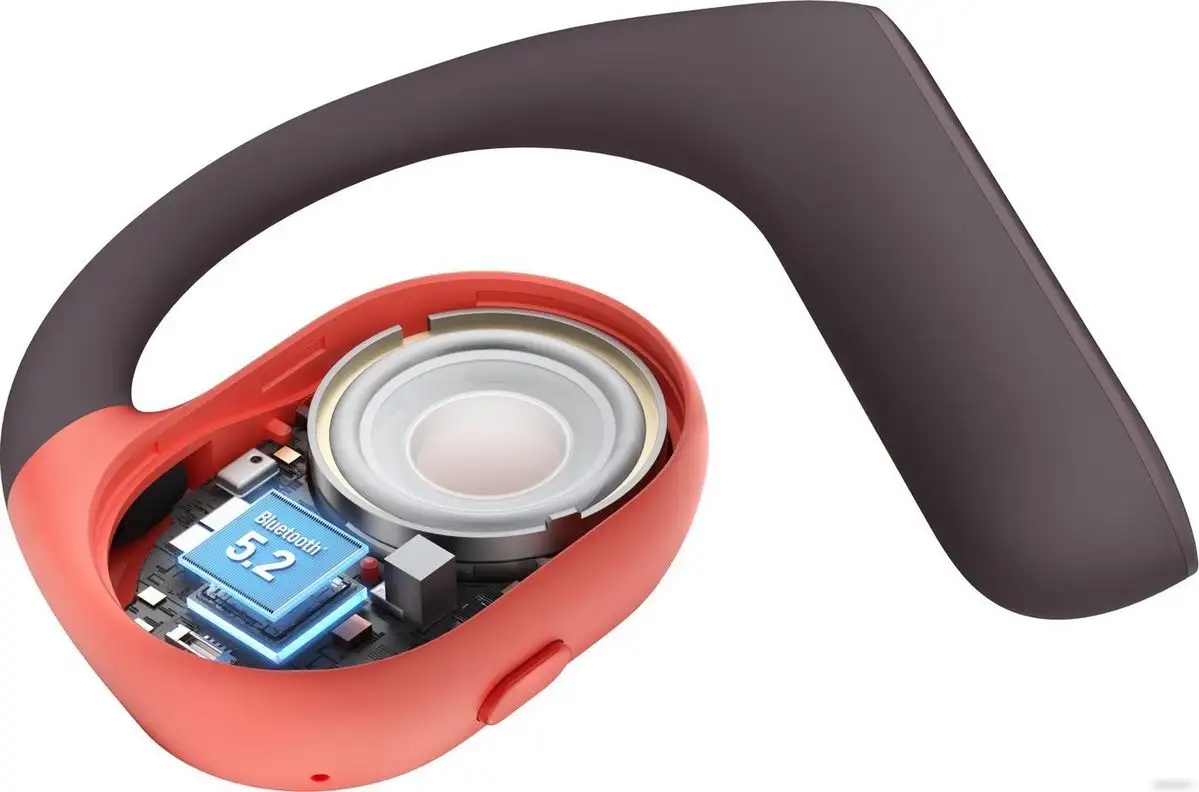 Наушники Haylou PurFree Buds (черный/оранжевый) – фото товара