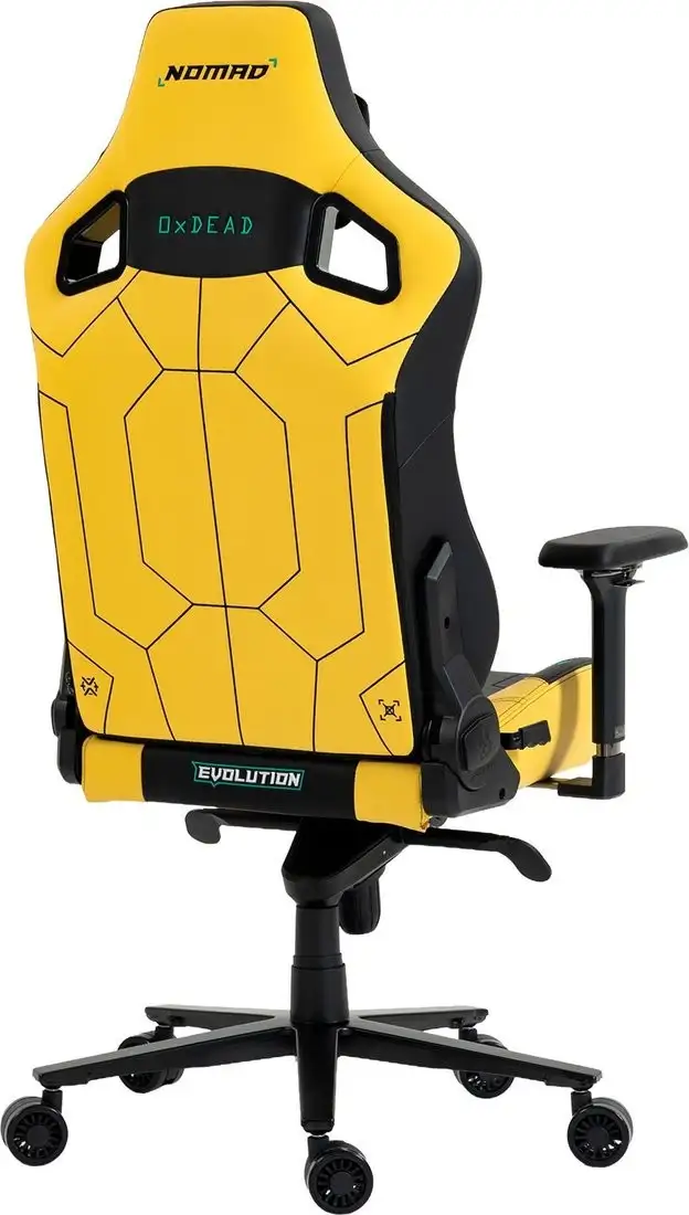 Игровое (геймерское) кресло Evolution Nomad PRO Cyberpunk Core (черный/желтый) – фото товара