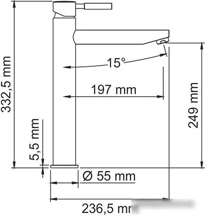Смеситель Wasserkraft Main 4103H - фото товара