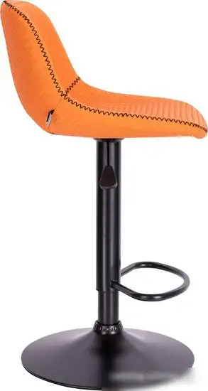 Стул Everprof Smile Black (экокожа, оранжевый)