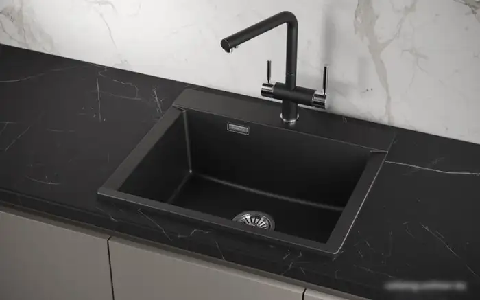 Кухонная мойка Granula ES-5804 (шварц) - фото товара