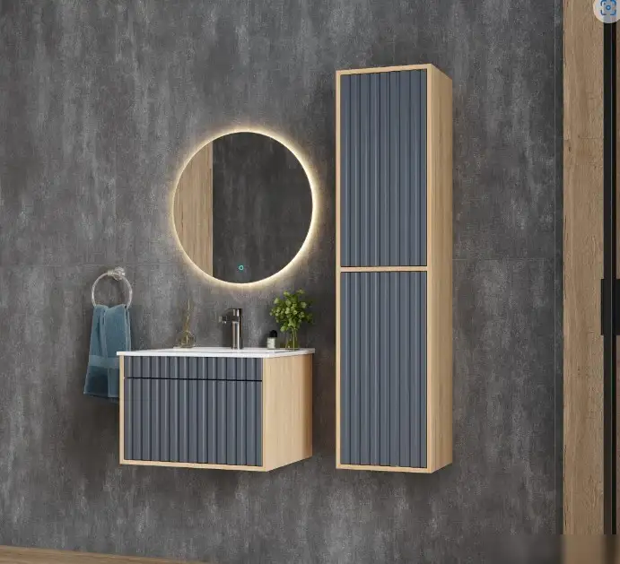 Onika Тумба под умывальник Дайлер 60 106151 (графит/дуб сонома) – фото товара