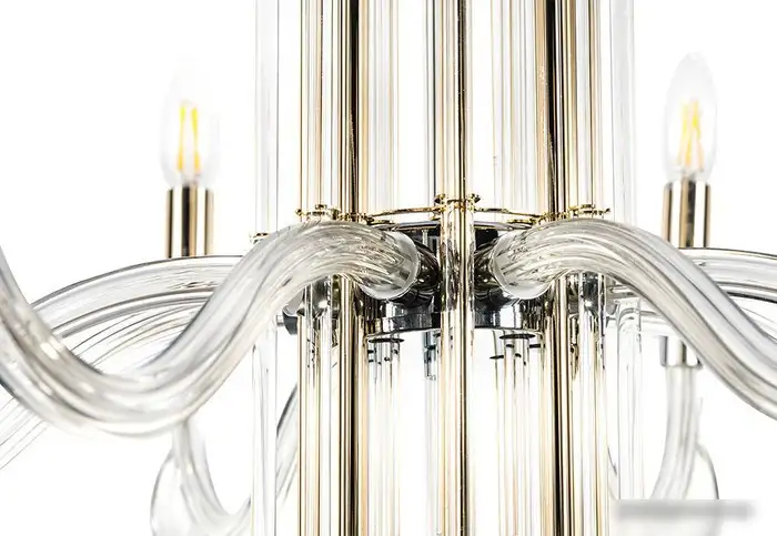 Подвесная люстра Crystal Lux AURELIO SP8 GOLD+CHROME – фото товара