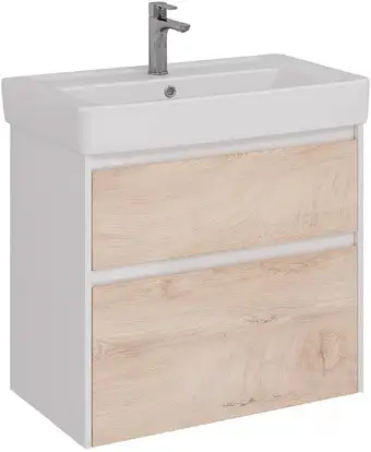 Lemark Тумба под умывальник Combi 80 LM03C80T (белый глянец) – изображение в каталоге