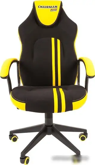 Кресло CHAIRMAN Game 26 (черный/желтый) – фото товара