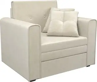 Кресло-кровать Мебель-АРС Санта (бархат, бежевый star velvet 6 light beige) – изображение в каталоге